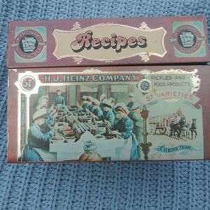 3 Vintage Tins Borax Tootsie roll Heinz 57 recipe box